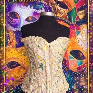 Mardi Gras Colorful Corset Top BAD COLLECTION
